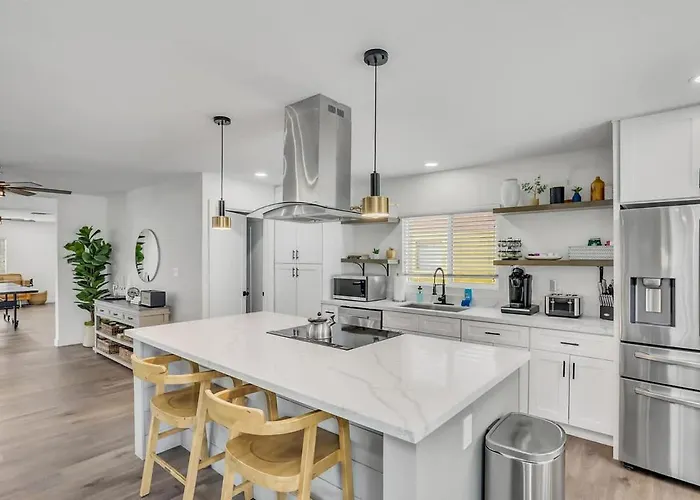 Modern Retreat With Pool Putting Games Phoenix